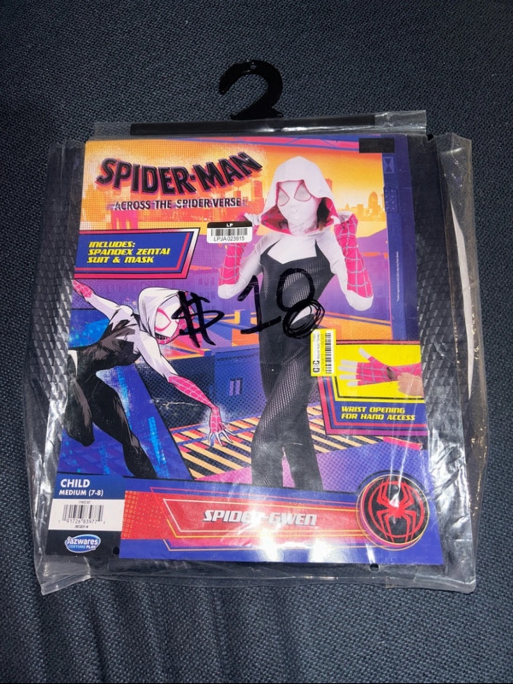 Spiderman Spider-Gwen Kids Costume - White, Black & Pink